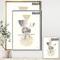 Designart - Geometric Balance Neutral II - Shabby Chic Canvas in Gold Frame